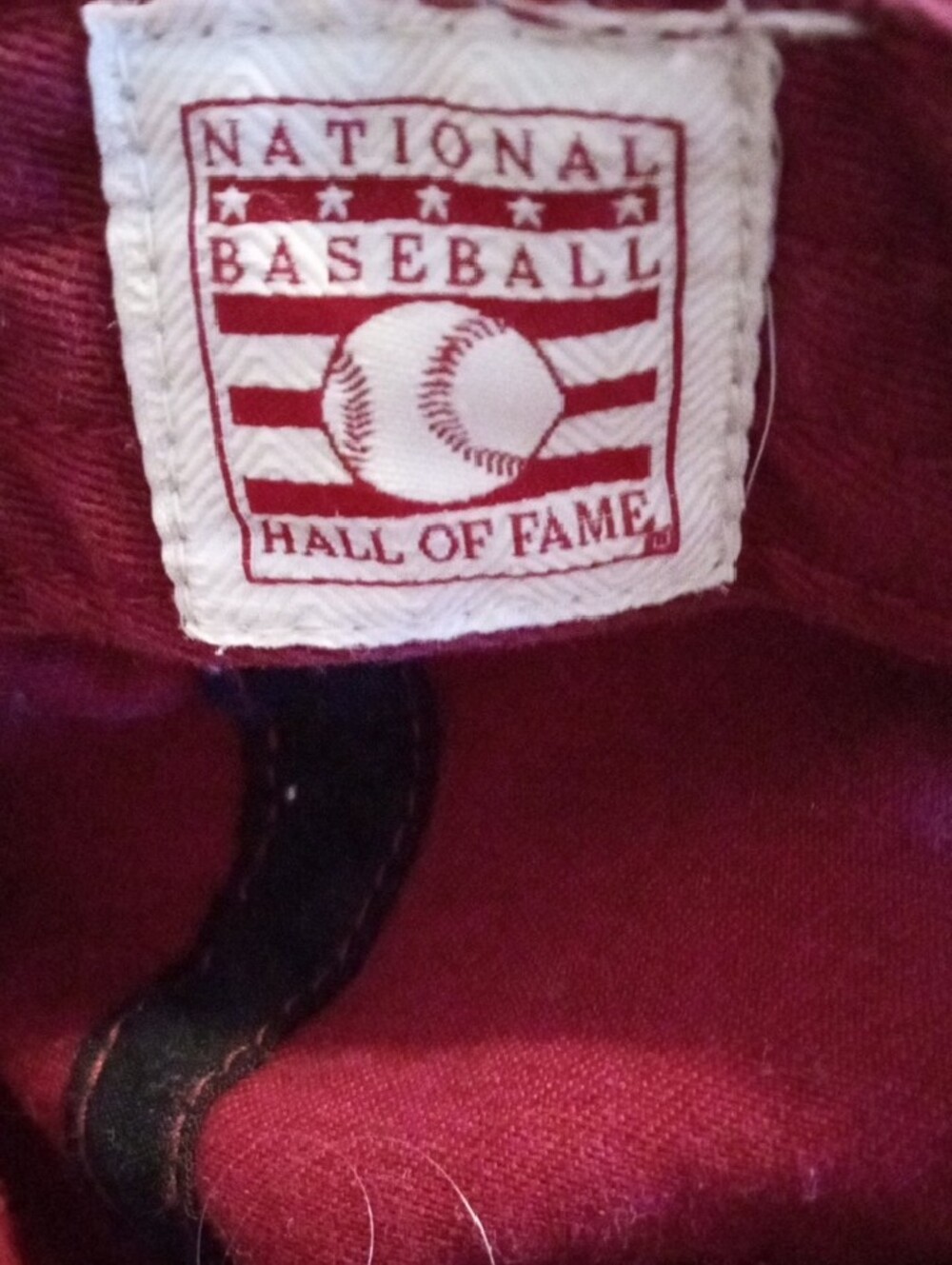 47 Brand Maroon Baseball Hall of Fame Cap with White Embroidery - Picture 5 of 5